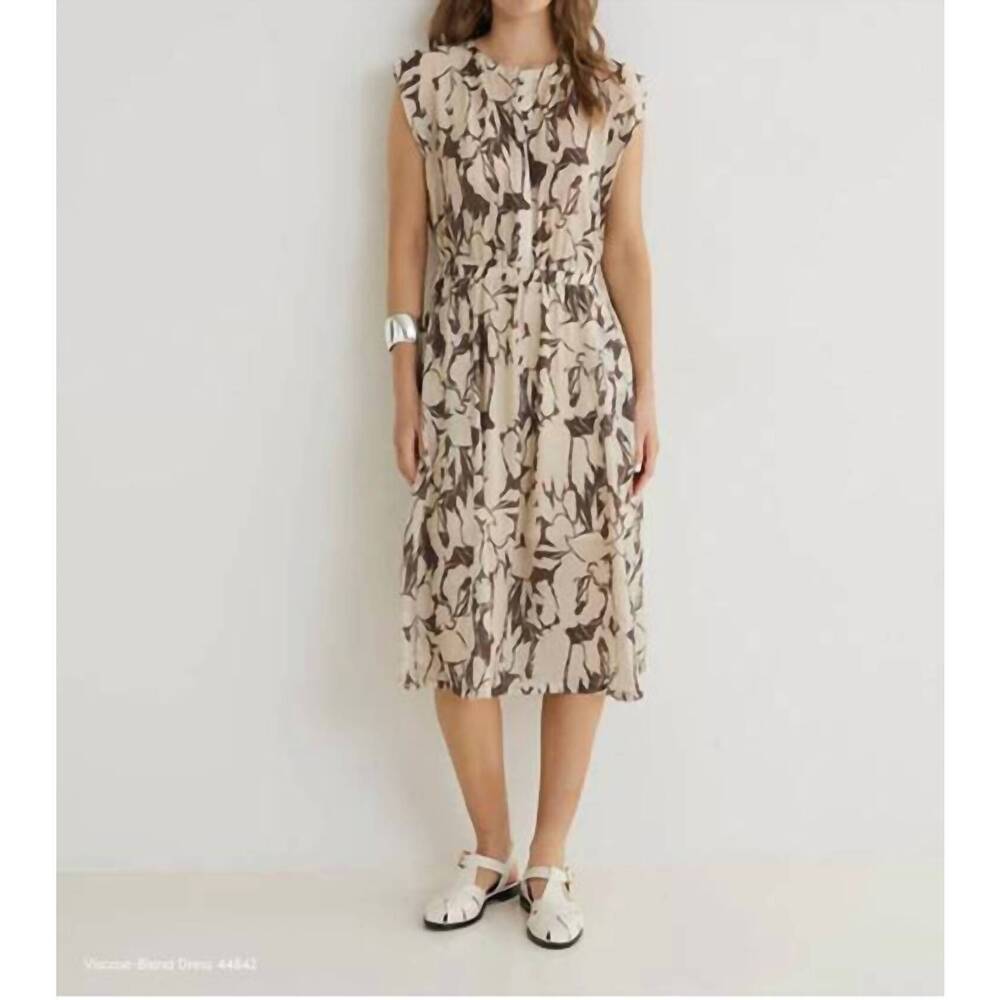 NEW YERSE manilas midi dress in brown
